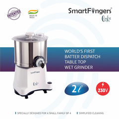 SmartFingers Comfort Plus Table Top Magic Wet Grinder