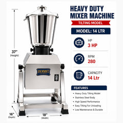 Heavy Duty Mixer Machine (Tilting Model)